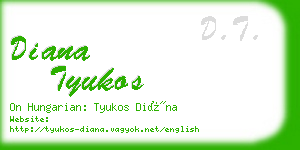 diana tyukos business card